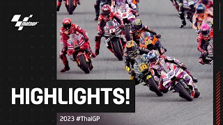 MotoGP™ Race Highlights 🔥  2023 ThaiGP [upl. by Halvaard]