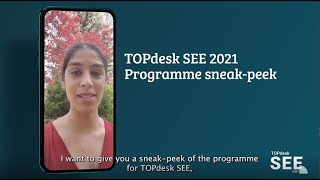 TOPdesk SEE 2021  Programme sneakpeek [upl. by Cloris]