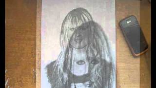 ☆☆Orianthi Speed drawing video NZportrait☆☆ [upl. by Ayita]