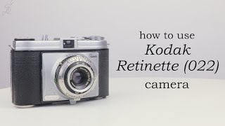 Kodak Retinette type 022 How to use  Video manual [upl. by Maurilla]