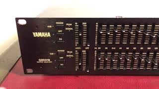 Yamaha Q2031B  31 Band Stereo EQ  HQ Direct Audio  Kraftwerk [upl. by Nnayrrehs]