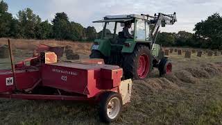 Foin 2024 avec Fendt 306 et IH 422 [upl. by Nair]