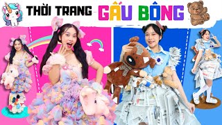 THỜI TRANG GẤU BÔNG KÌ LÂN vs GẤU NÂU  Khi gấu bông là con người [upl. by Swee]