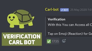 Setup Verification with Carl Bot  Server Verification  Discord  Techie Gaurav [upl. by Eimmat]