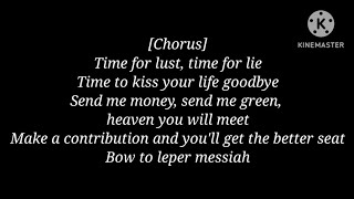 Metallica  Leper Messiah Lyrics [upl. by Nomzaj793]