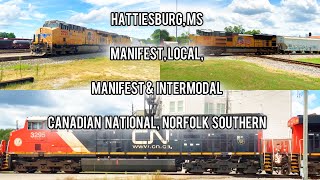 Railfanning in Hattiesburg MS July 2024 [upl. by Karia]