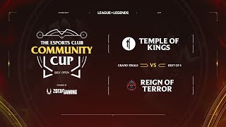 TEC Community Cup  League of Legends Powered by Zotac Gaming  GRAND FINALS [upl. by Treborsemaj]