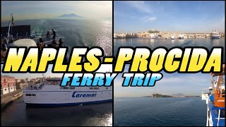 NAPLES to PROCIDA Ferry Trip  Italy 4k [upl. by Enimsaj618]