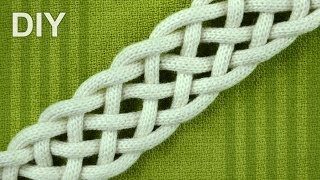 How to Braid with SIX strands  simple Friendship bracelet [upl. by Yate833]