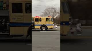 Colonie Fire Company Engine 405 Responding to a Fire Alarm [upl. by Nirek892]