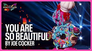 Donut Performs quotYou Are So Beautifulquot by Joe Cocker  Season 10 Finale  The Masked Singer Spoilers [upl. by Elocn]