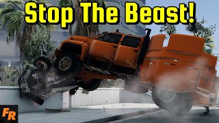 Stop The Beast  MRAP Causes Chaos  BeamNG Drive [upl. by Lancaster727]