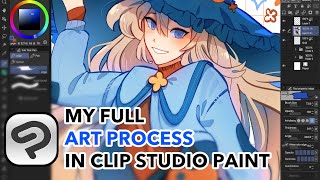 Making Art Start to Finish in Clip Studio Paint ✿ 2023 Update [upl. by Amehsyt]