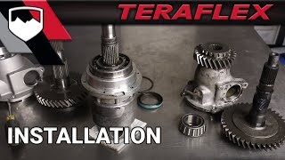 TeraFlex Install Low Range Kit DANA 300HD Output Shaft [upl. by Ecnatsnok78]