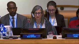 Gaza Special Rapporteur Francesca Albanese chiede la sospensione di Israele [upl. by Khalid]