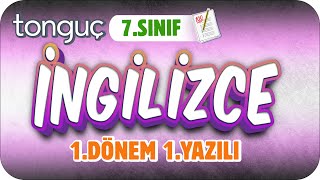 7Sınıf İngilizce 1Dönem 1Yazılıya Hazırlık 📝 2024 [upl. by Harak]