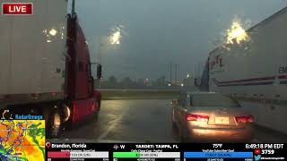 🔴HURRICANE MILTON STORM SURGE amp LANDFALL  LIVE STORM CHASER [upl. by Turner]