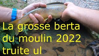 TRUITE UL LA GROSSE BERTA DU MOULIN 2022 [upl. by Nnaecarg]