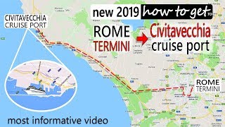 how to Rome to Civitavecchia cruise port CruiseTravelVideos [upl. by Choo]