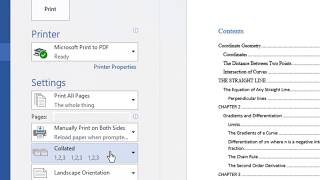 How to Print a foldable Booklet in Ms Word 2016 [upl. by Llecrad]