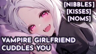 Vampire Girlfriend Cuddles You  asmr roleplay comfort whispering mouth sounds f4a [upl. by Eiznik669]