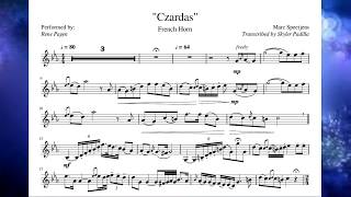 Czardas on French Horn  Brass Band Solo  MuseScore Transcription [upl. by Thibaut]