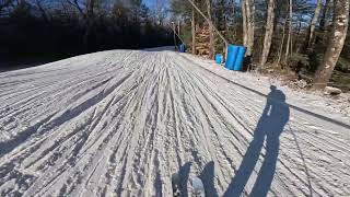 First black diamond of the 2024 season  Pats peak  Raw POV [upl. by Dagnah378]