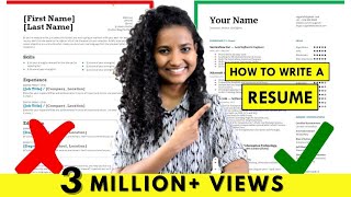 How to Write a Resume  For Freshers amp Experienced People StepbyStep Tutorial [upl. by Shanan]