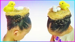 penteado maluco como fazer um cabelo maluco fácil  ninho de galinha [upl. by Jollenta]