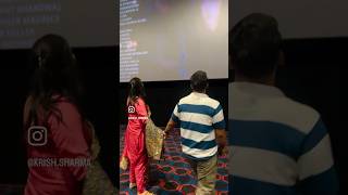 Watching stree 2 🍿 amazing movie 😍Theatre reaction😳 stree2 stree2movie moradabad stree2songs [upl. by Elyac]