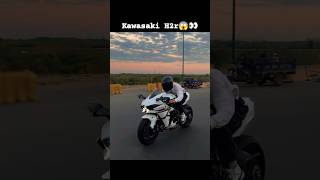 Kawasaki H2r 👀 300 ki spirit 😱🚀shorts youtubeshorts viralvideo h2r Kawasakisubscribe [upl. by Elleiand614]