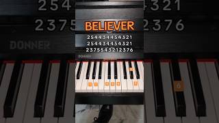 Believer Song Piano Tutorial Video And Notes shots piano believer [upl. by Bruno]