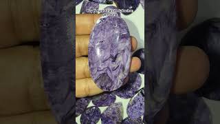 Charoite Netural gemstone in top quality charoite trending vairalvideo shorts youtube gemstone [upl. by Kcirrek]