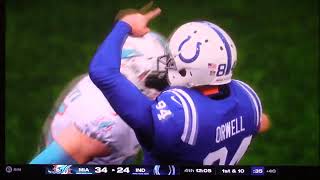 Madden25 Indianapolis Colts vs Miami Dolphins Comeback from 22 Down [upl. by Ramedlab]