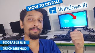 How to install Windows 10 using Bootable USB 2021  Complete Guide [upl. by Ovida31]