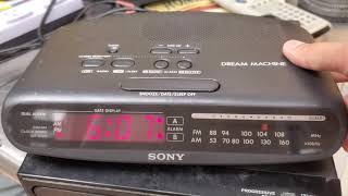 Sony ICF370 Dream Machine Clock Radio [upl. by Amieva]