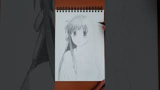 Tohru Honda  Japanese Anime Schoolgirl Drawing anime japanese girl [upl. by Aicela]