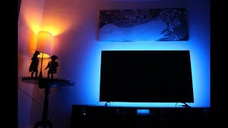 How to install LED light strips behind TV USB LED STRIP FOR TV [upl. by Sims785]