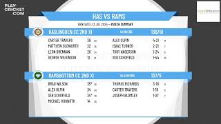 Haslingden CC 2nd XI v Ramsbottom CC 2nd XI [upl. by Carmen]