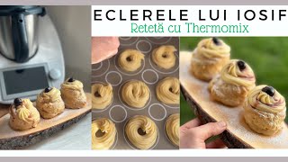 Eclerele lui Iosif cu cremă de vanilie și amarena  Zeppole din San Giuseppe retetethermomixtm6 [upl. by Zebada]