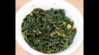 Spinach and Garlic dry fry  How To Make Sauteed Spinach spinach dryfry sauteedspinach [upl. by Borras]