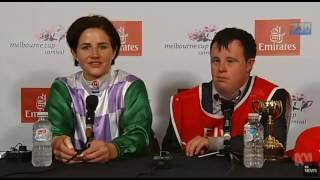 Michelle Payne first female jockey to win the Melbourne Cup 2015 [upl. by Gosser]