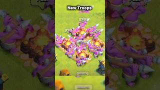 Clash of clans New Troops 😮coc clashofclans gaming clash supercell strategygames shortsfeed [upl. by Aronid875]