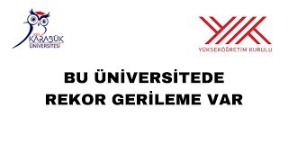 Bu Üniversitede REKOR Gerileme Var Adı Çıkmış Dokuza İnmez Daha Sekize [upl. by Oakleil67]