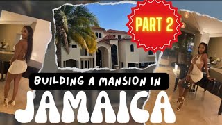 Building a mansion in Jamaica  Dream house in Jamaica part 2 luxury living Jamaicagrill work [upl. by Lib]