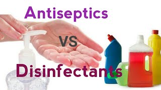 Antiseptics vs Disinfectants  difference between antiseptics and disinfectants english amp हिंदी [upl. by Emilee267]