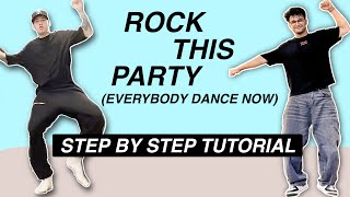 Rock This Party  Everybody Dance Now EASY DANCE TUTORIAL Beginner Friendly [upl. by Melquist]