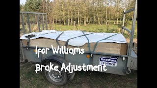 Ifor Williams GD84 Trailer How to Adjust the Brakes [upl. by Mixam]