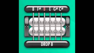 Perfect Guitar Tuner Drop B  B F B E G C [upl. by Eniamrehc932]