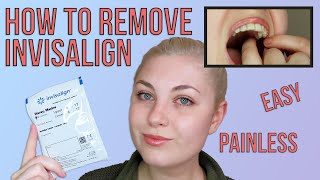 How to easily remove Invisalign trays without pain quickly [upl. by Kenay]